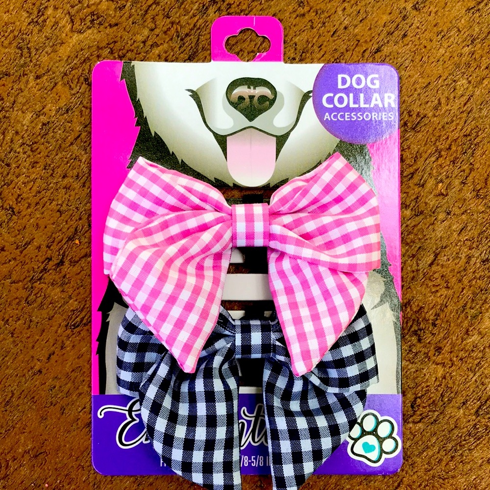 Dog collar bow ties